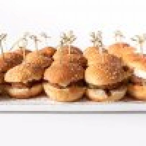 Bandeja de Mini hamburguesas variadas