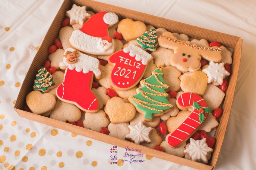 Caja de galletas Navidad